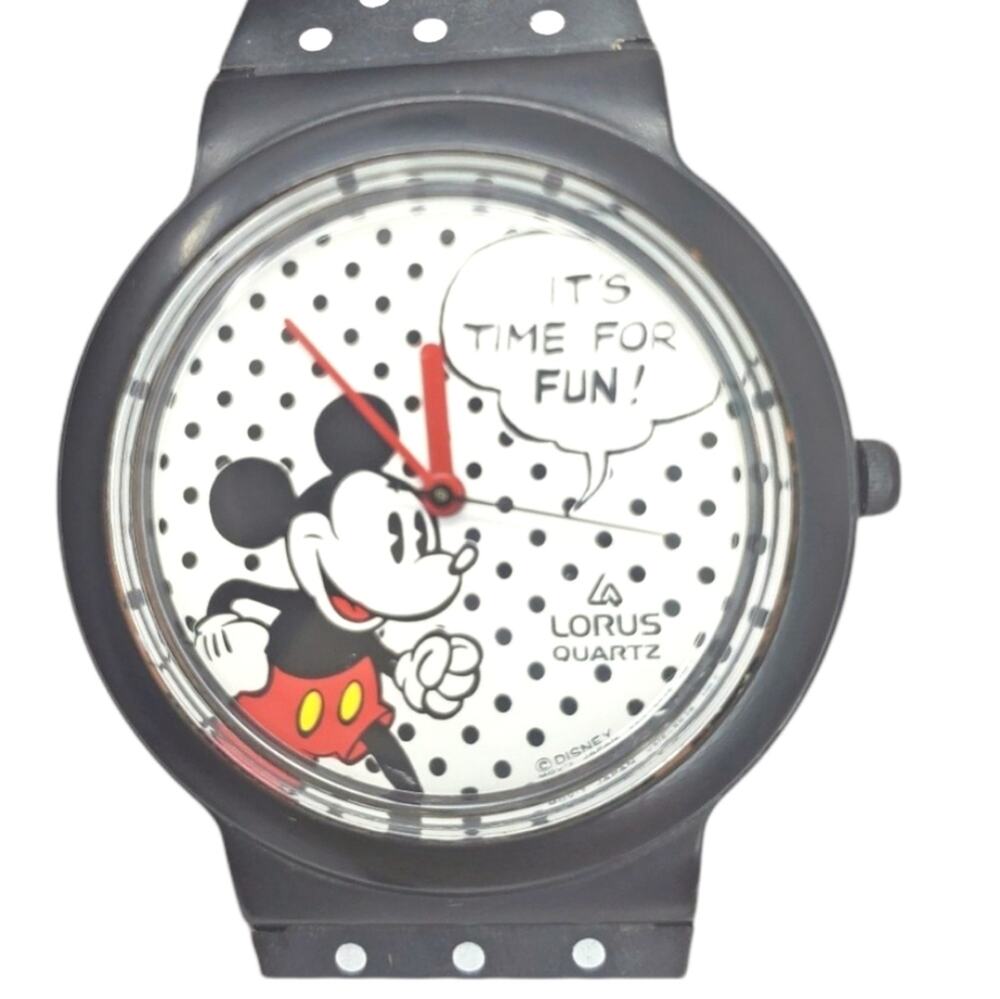 Vintage Disney X Lorus Mickey Mouse Polka dot Watch